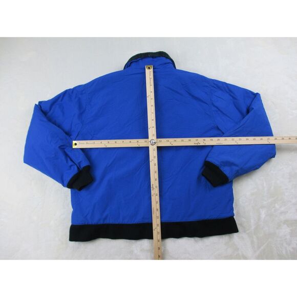 VINTAGE L.L. Bean Jacket Mens Large‎ Blue Fleece Lined Pockets Bomber Coat* - Picture 8 of 11